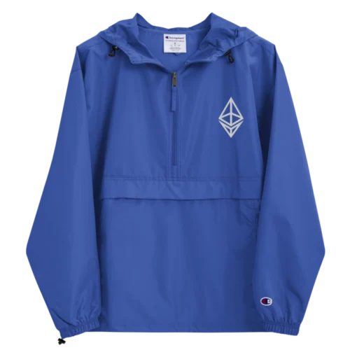Ethereum Outline Logo Champion Packable Jacket