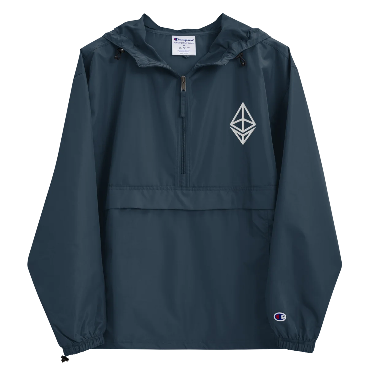 Ethereum Outline Logo Champion Packable Jacket - Image 6