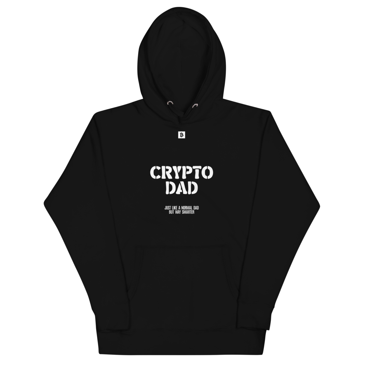 unisex premium hoodie black front 6321f3662c7d5 - Crypto Dad Hoodie