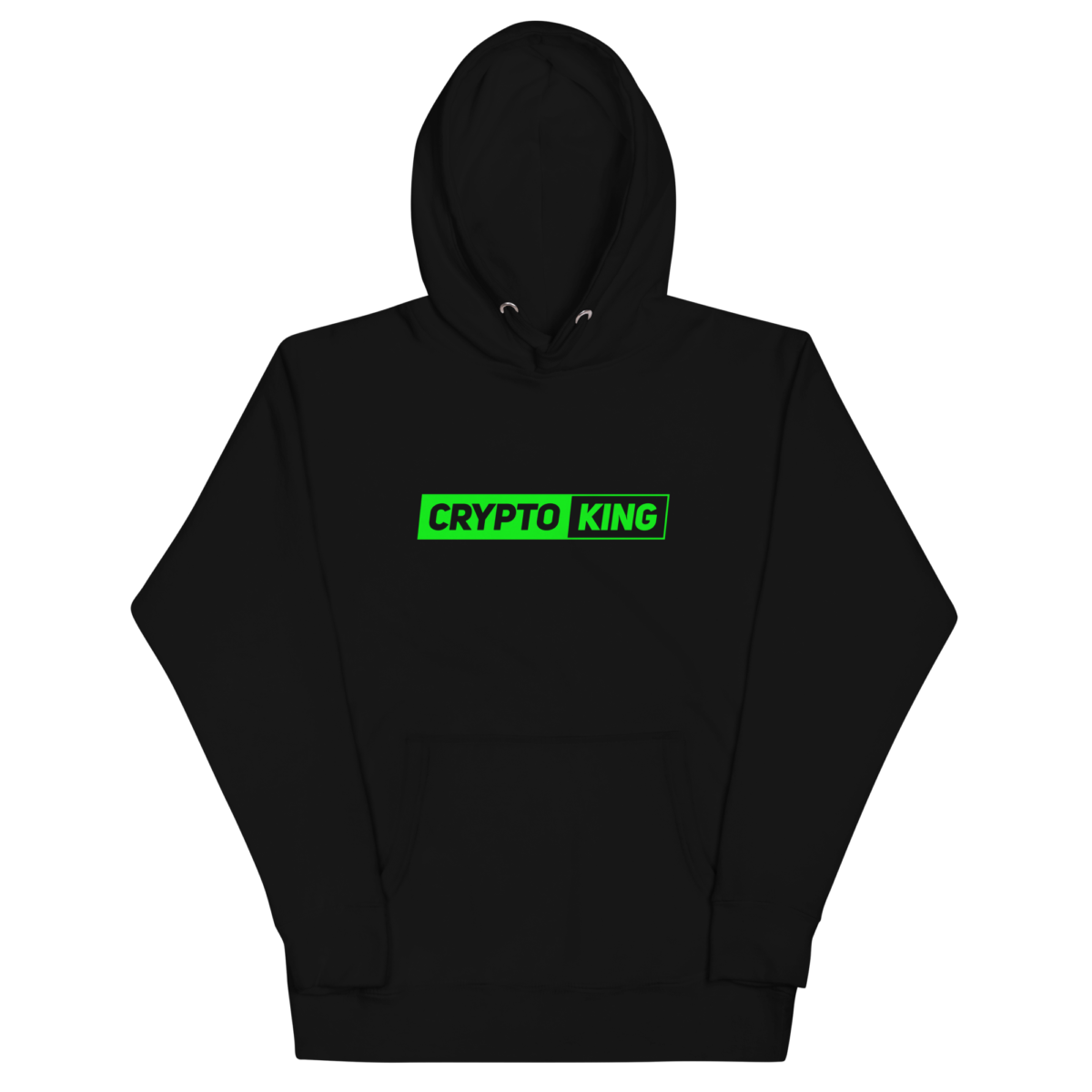 unisex premium hoodie black front 6321f659ca974 - Crypto King Hoodie
