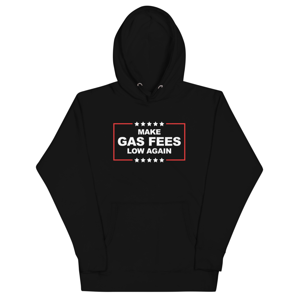 unisex premium hoodie black front 63223016a23eb - Make Gas Fees Low Again Hoodie