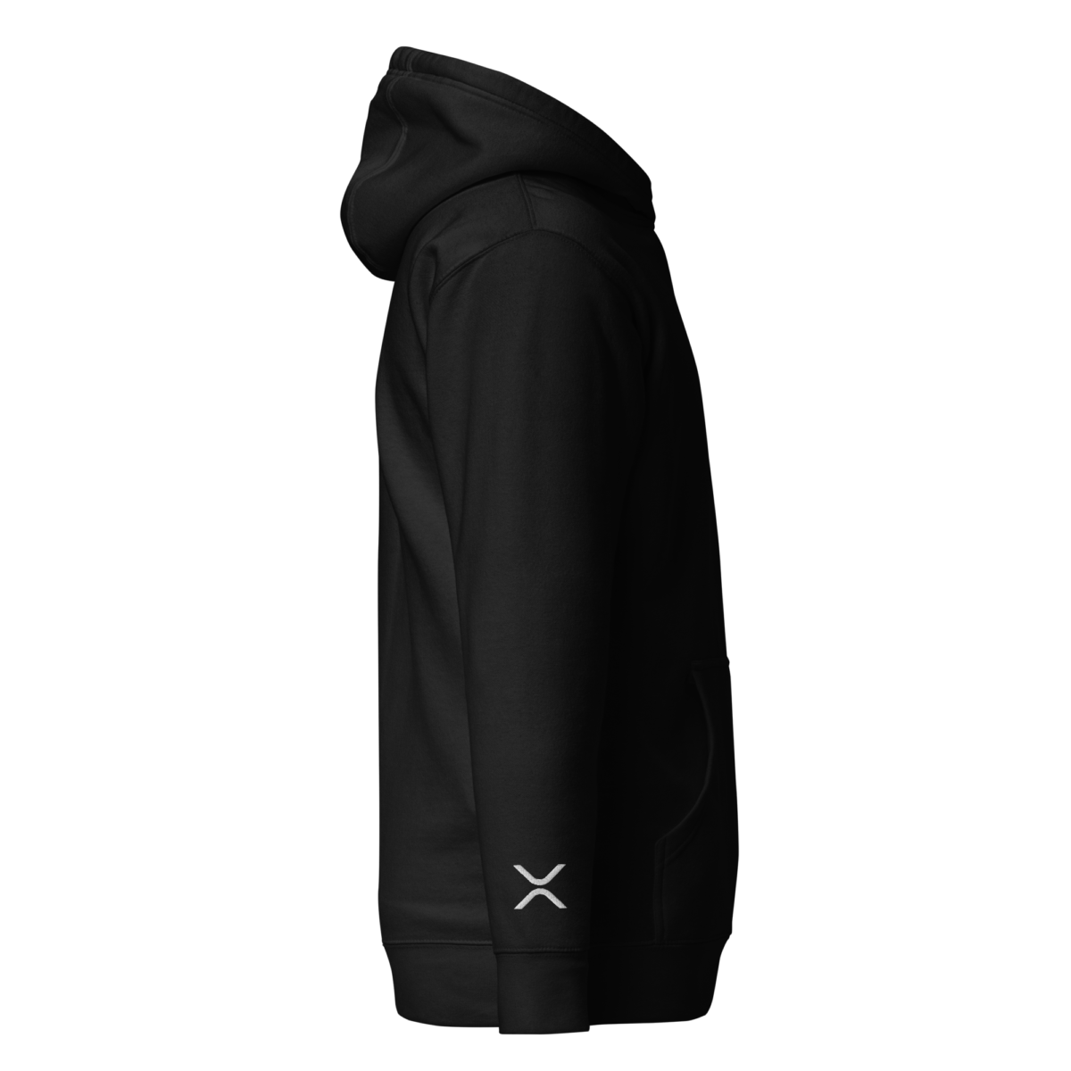 unisex premium hoodie black right 6321f86f96c4c - XRP Army: Mission to the Moon (Embroidery) Hoodie