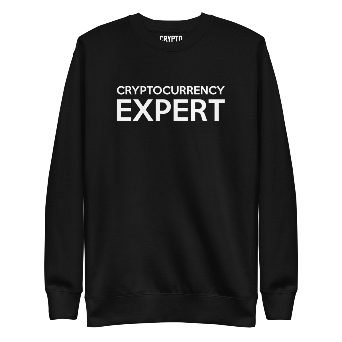 unisex premium sweatshirt black front 632c2b2a77b2d - Cryptocurrency Expert Sweatshirt