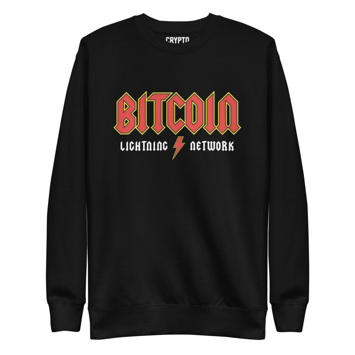 unisex premium sweatshirt black front 6330b21305ece - Bitcoin Lightning Network Sweatshirt
