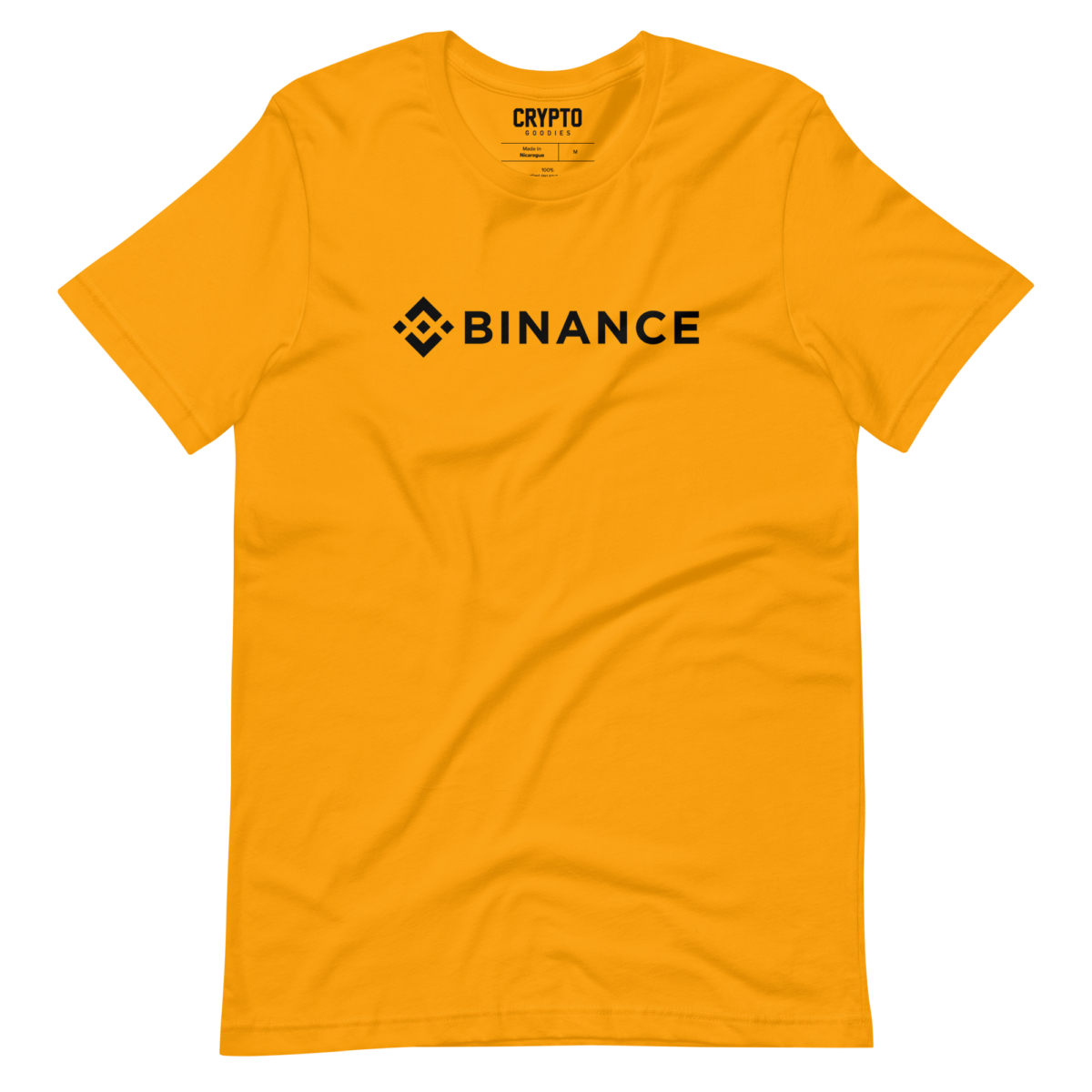 unisex staple t shirt gold front 631752968e500 - Binance T-Shirt