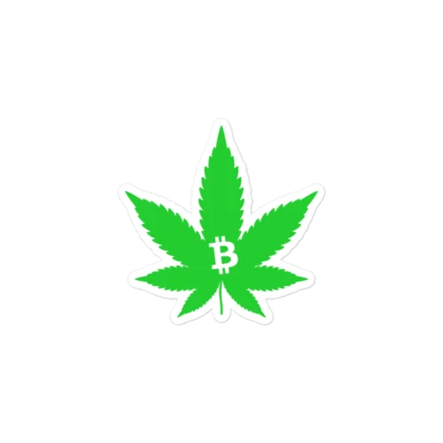 Weed & Bitcoin Sticker