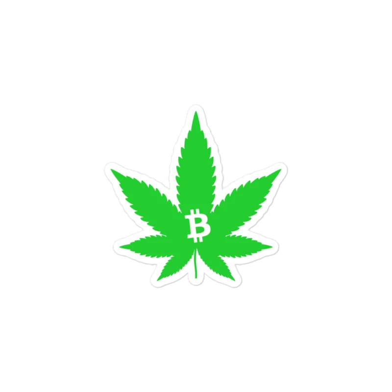 Weed & Bitcoin Sticker