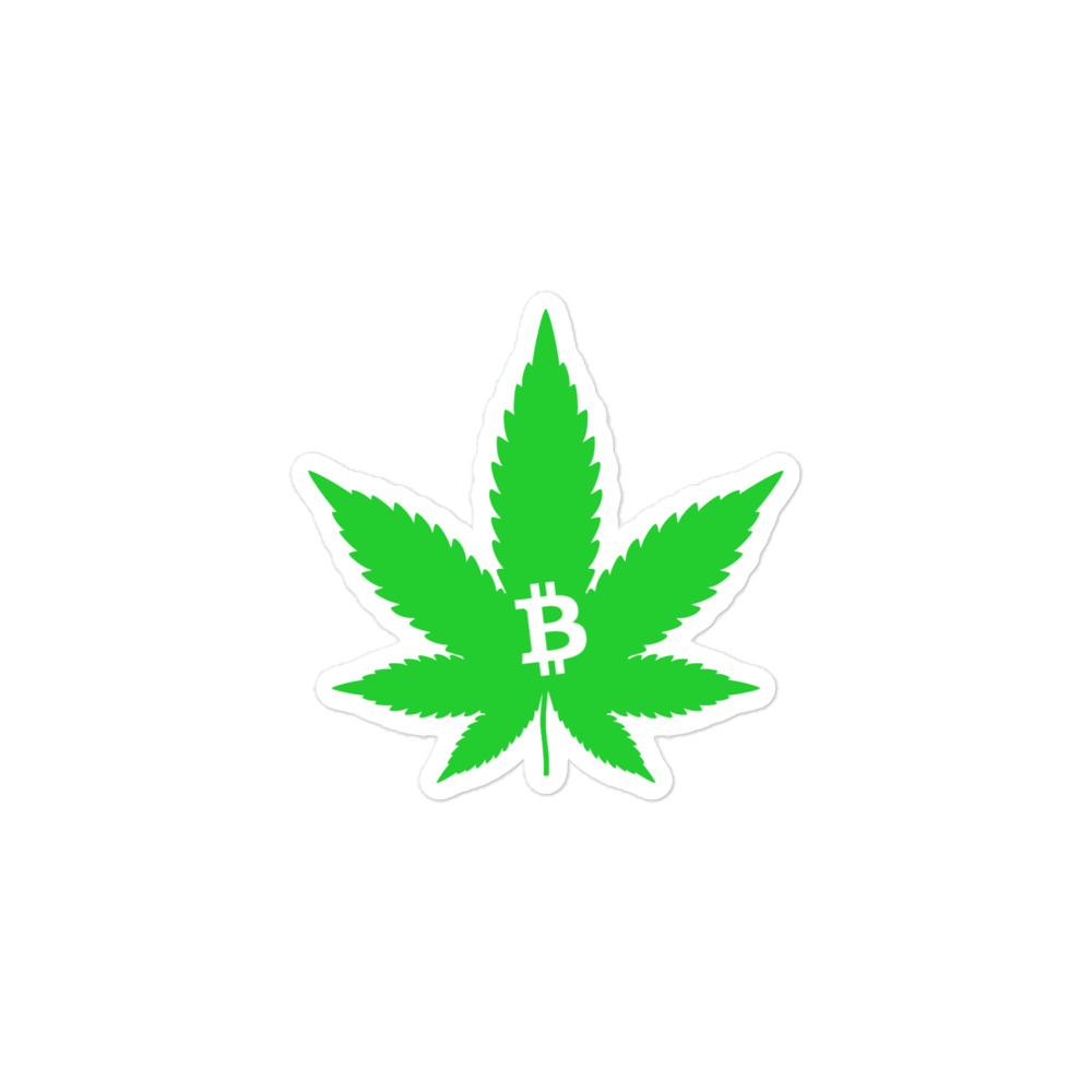 Weed &Amp; Bitcoin Sticker