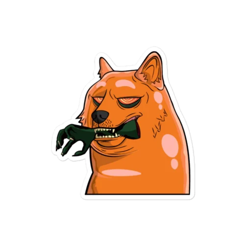 Zombie Doge Sticker