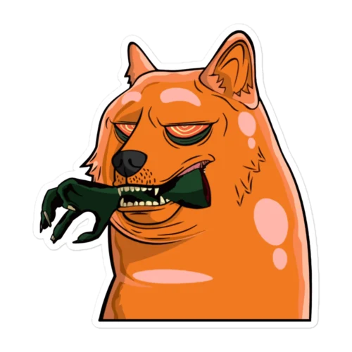 Zombie Doge Sticker