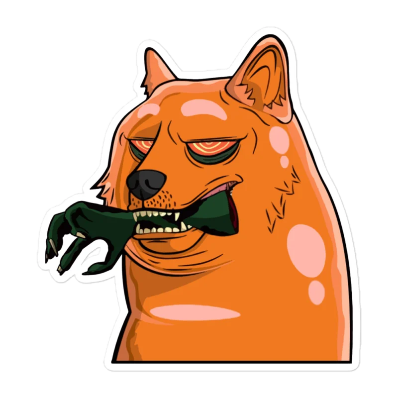 Zombie Doge Sticker