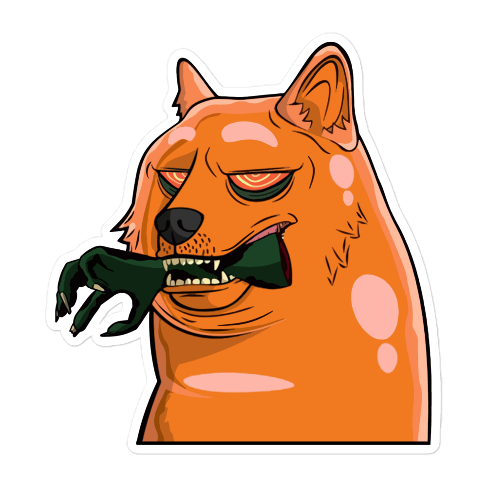Zombie Doge Sticker