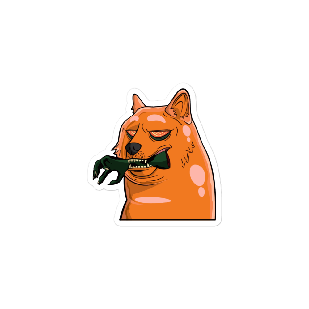 Zombie Doge Sticker