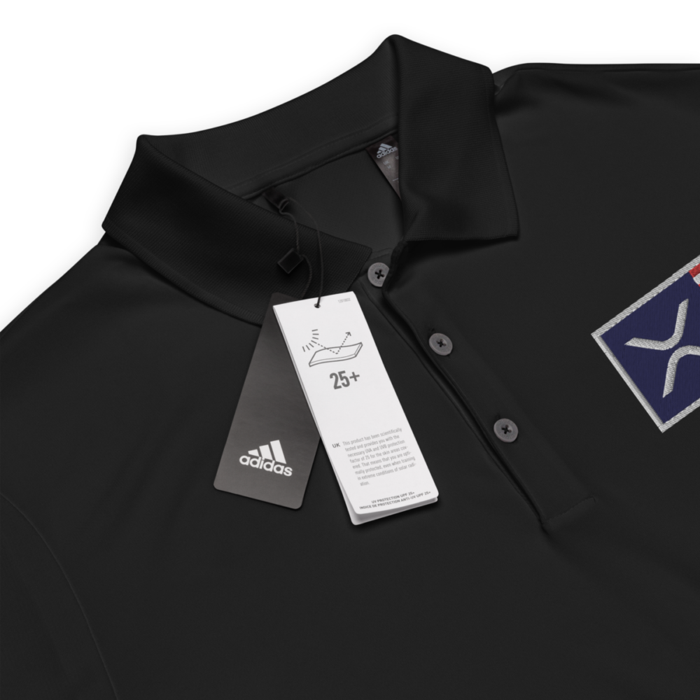 adidas performance polo shirt black product details 634ad33eae3a2 - XRP USA Flag Adidas Performance Polo Shirt