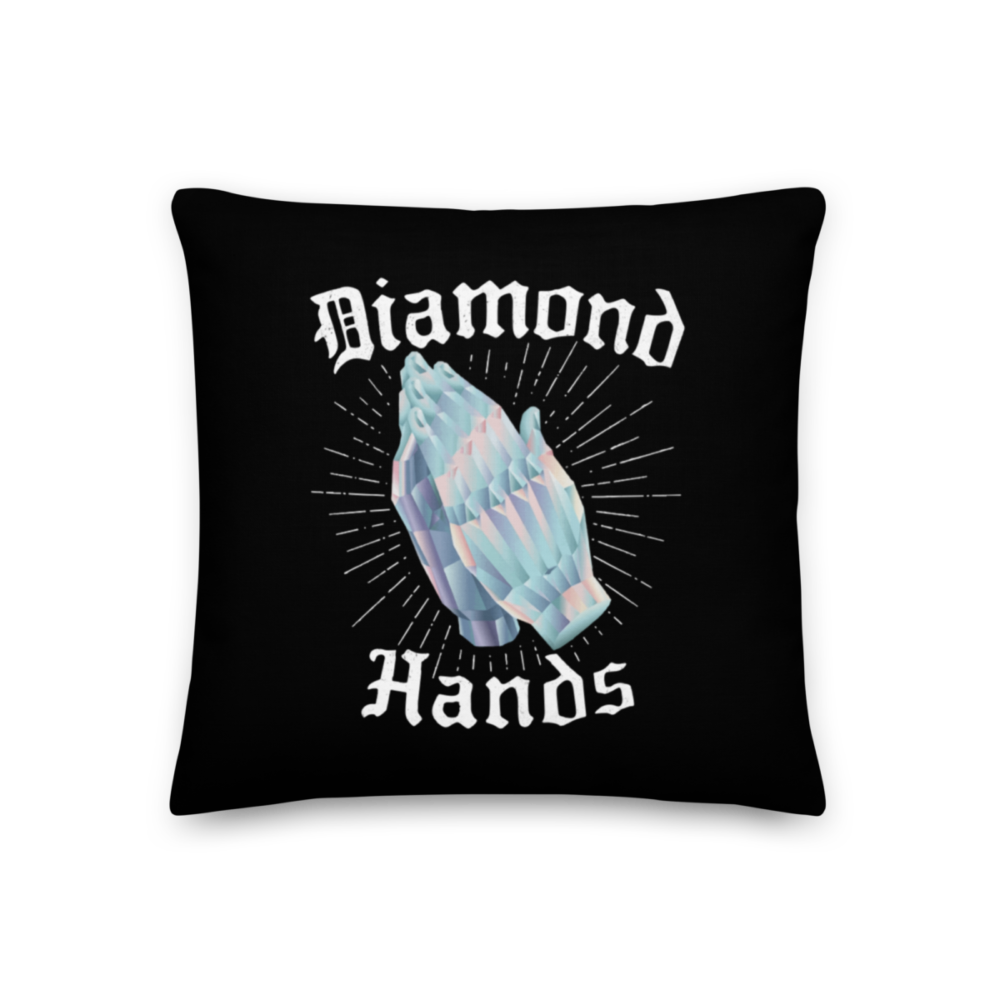 all over print premium pillow 18x18 back 633eba4536c3c - Diamond Hands Premium Pillow