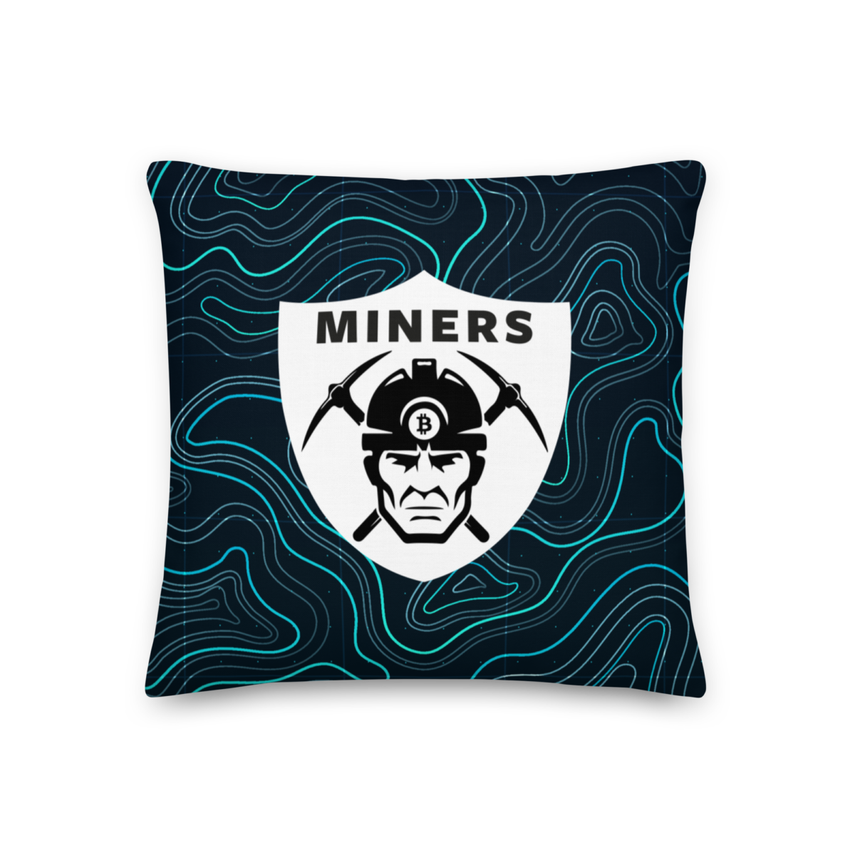 all over print premium pillow 18x18 front 633eecd4972af - Crypto Miners Premium Pillow