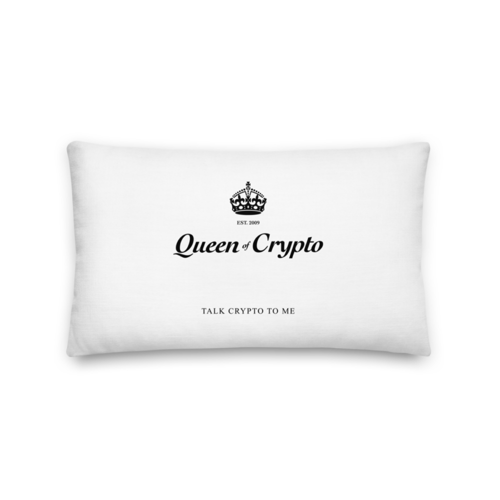 all over print premium pillow 20x12 back 633e0fc0162a7 - Queen of Crypto Premium Pillow