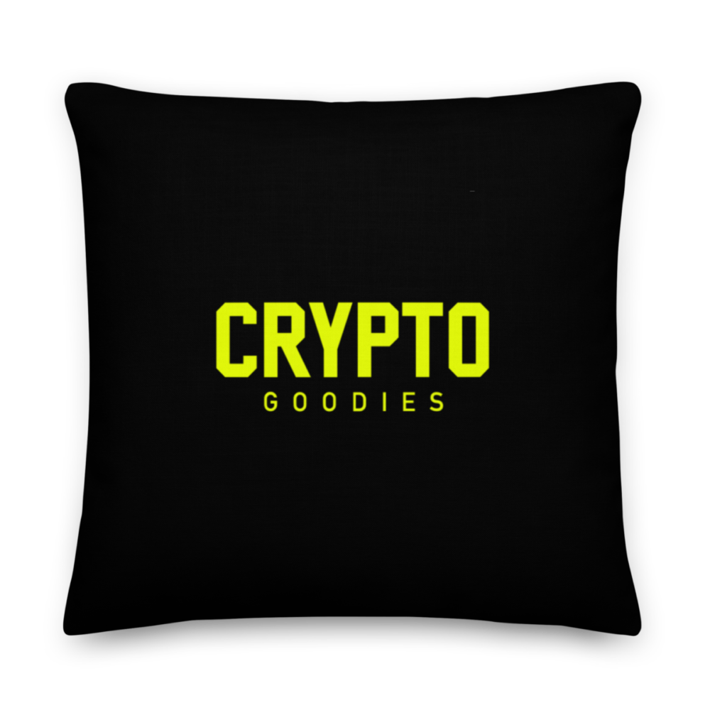 all over print premium pillow 22x22 back 633ee949347a8 - Crypto Goodies: Here For The Lambos Premium Pillow