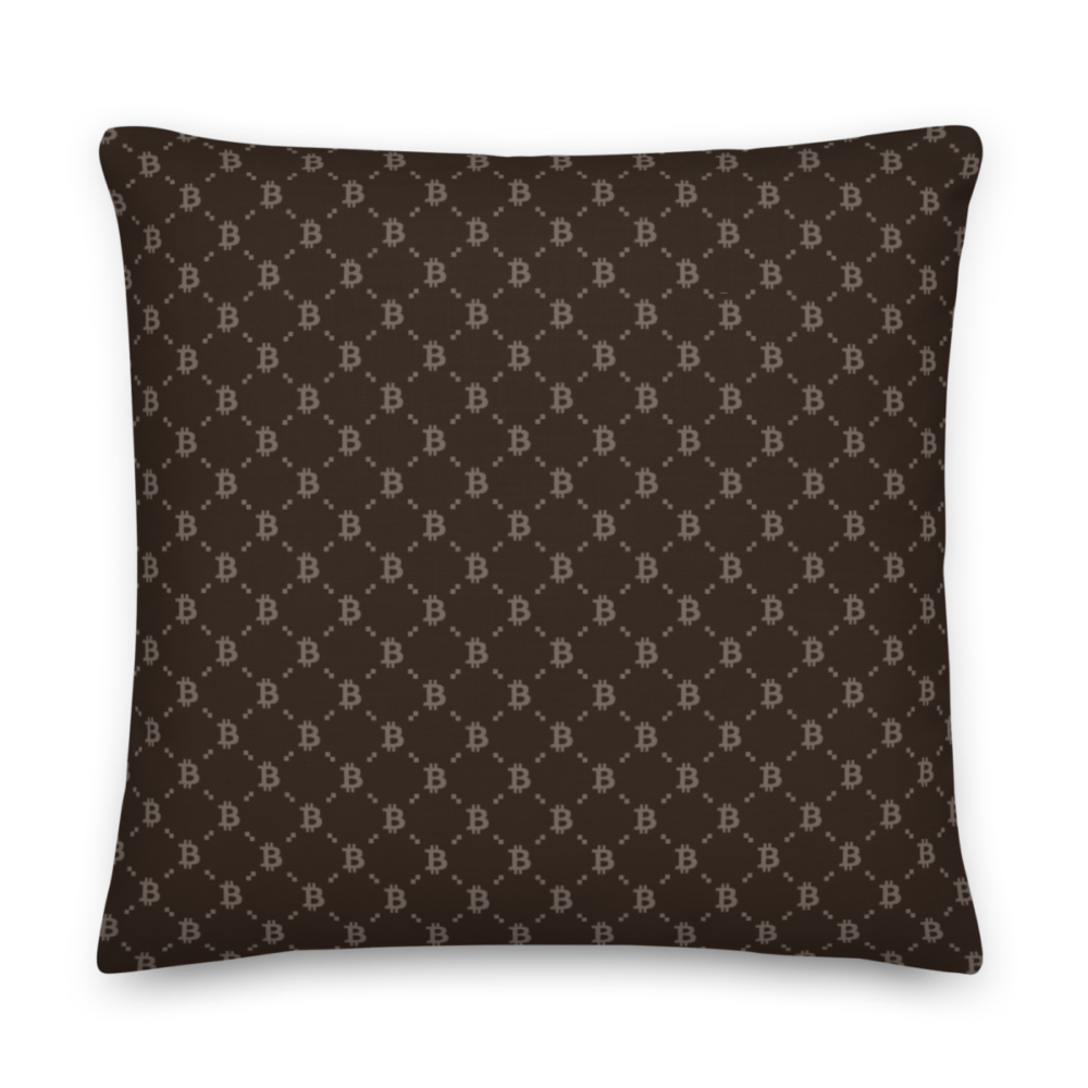 all over print premium pillow 22x22 back 633efe95c45bc - Crypto Hodler Fashion Premium Pillow