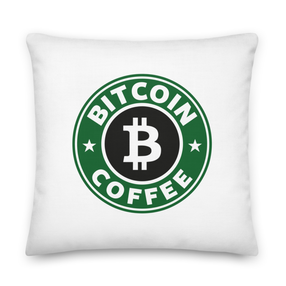 all over print premium pillow 22x22 back 633f0114b7bf3 - Bitcoin Coffee Premium Pillow