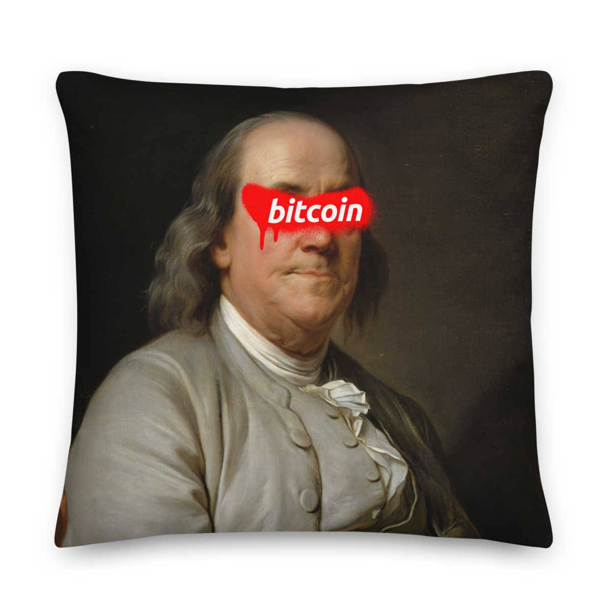 Bitcoin x Benjamin Franklin Premium Pillow