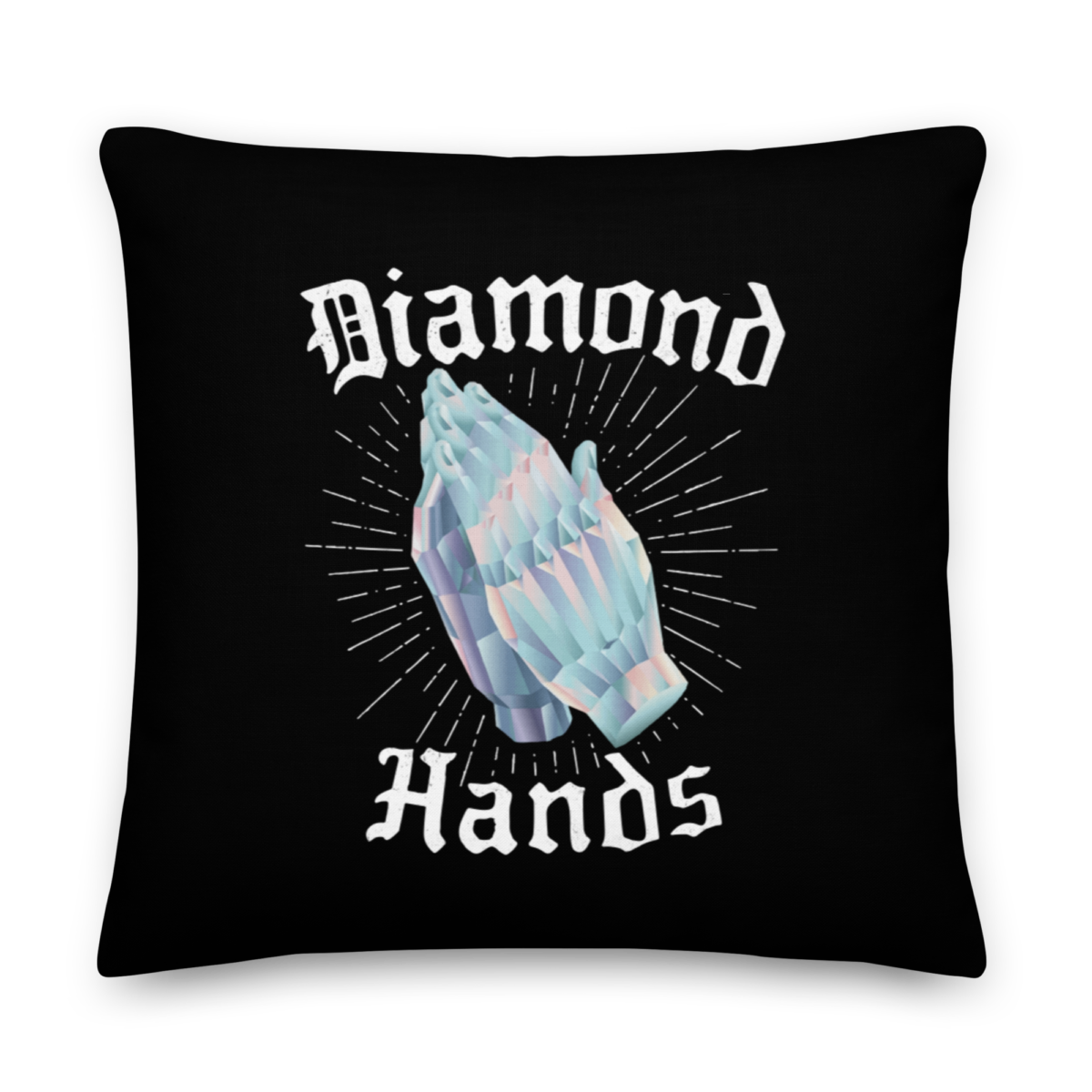 all over print premium pillow 22x22 front 633eba4534db6 - Diamond Hands Premium Pillow