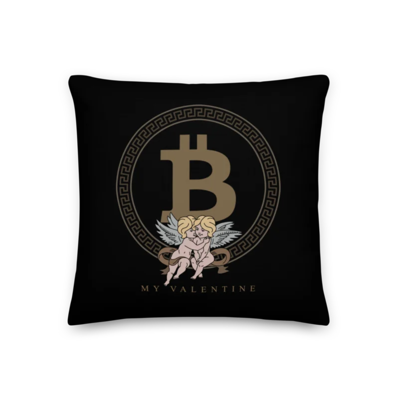 Bitcoin: Be My Valentine Premium Pillow