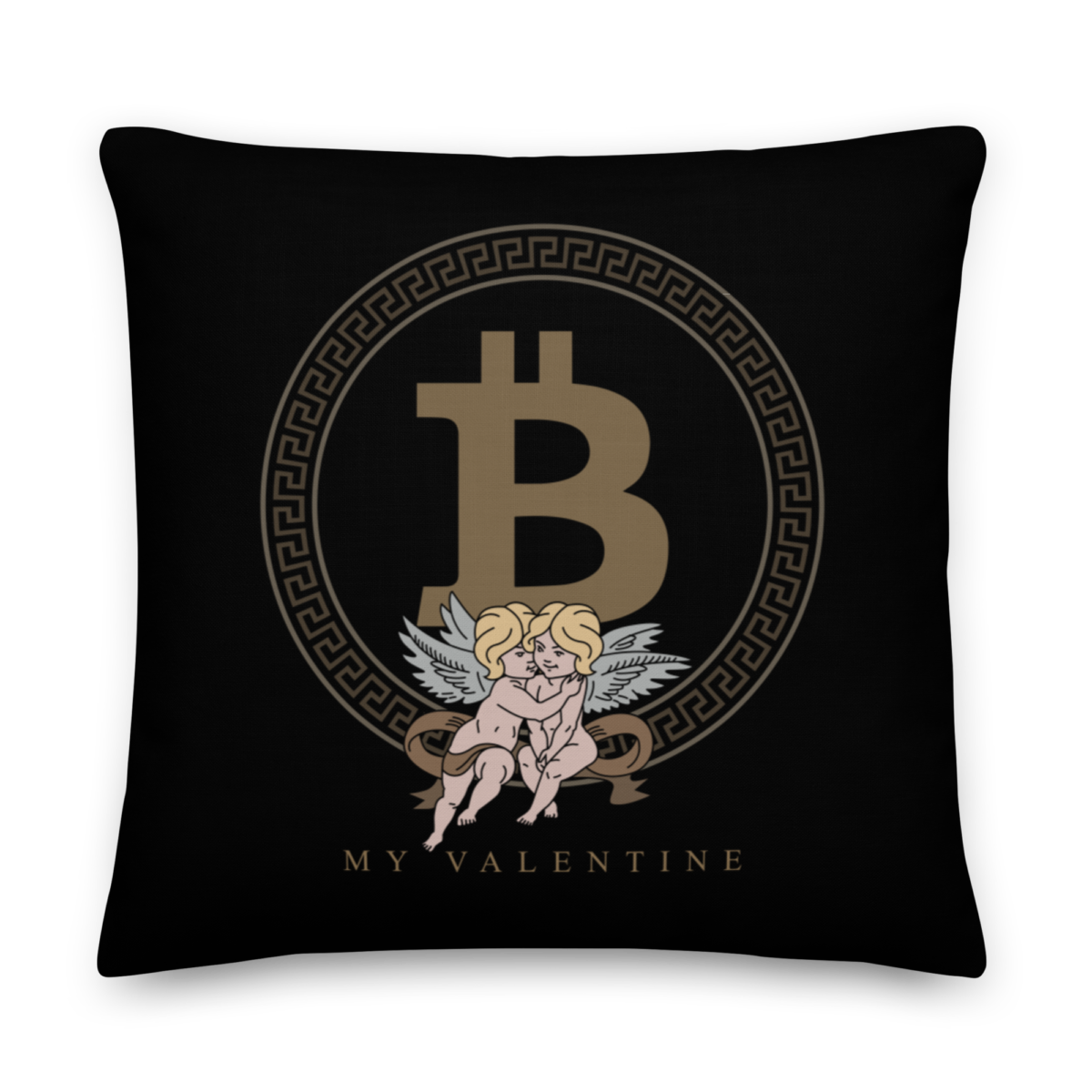 Bitcoin: Be My Valentine Premium Pillow