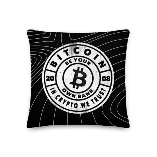 Bitcoin: Be Your Own Bank Premium Pillow