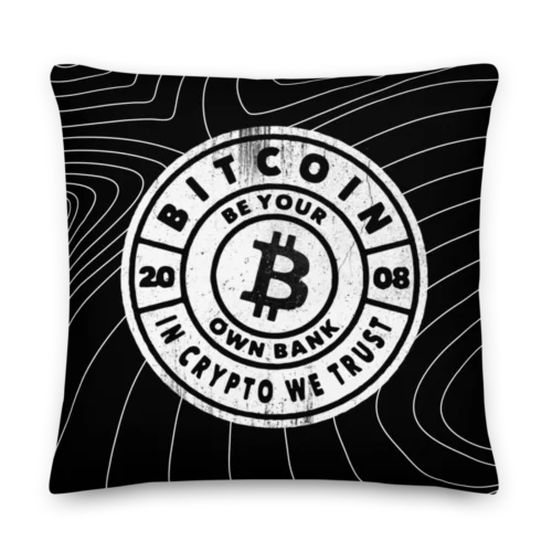 Bitcoin: Be Your Own Bank Premium Pillow