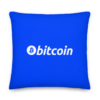 Bitcoin Blue Fashion Premium Pillow