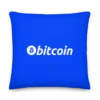 Bitcoin Blue Fashion Premium Pillow