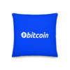 Bitcoin Blue Fashion Premium Pillow
