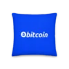 Bitcoin Blue Fashion Premium Pillow