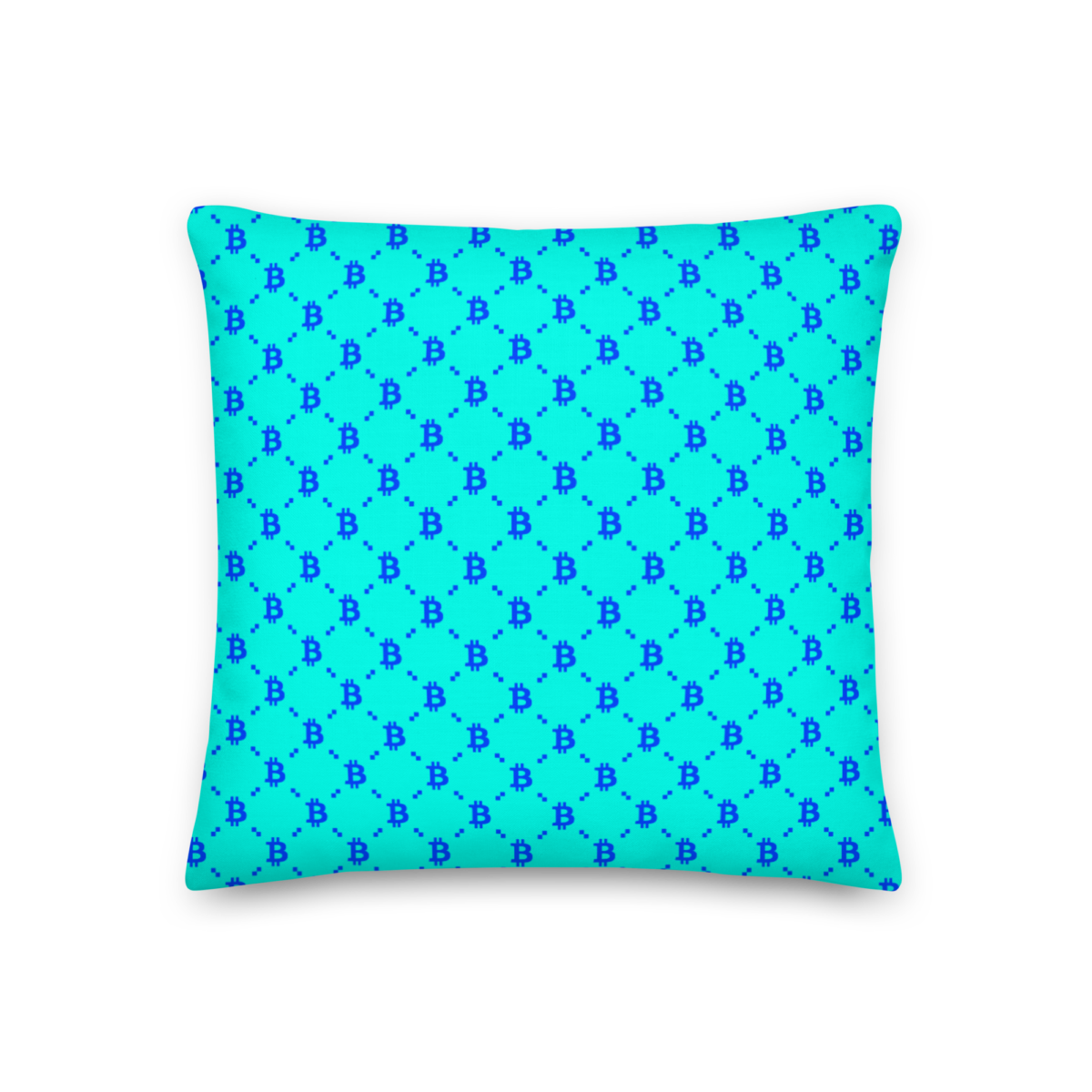 Bitcoin Blue Fashion Premium Pillow