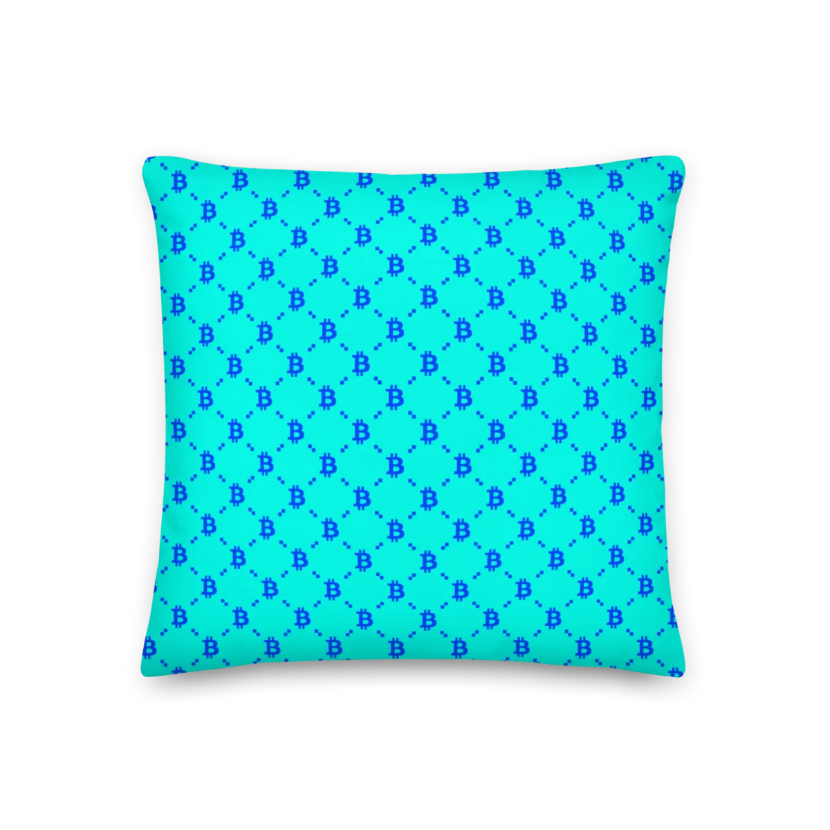 Bitcoin Blue Fashion Premium Pillow - Image 4
