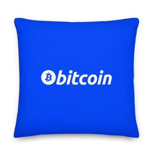 Bitcoin Blue Fashion Premium Pillow