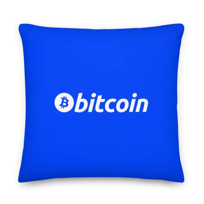 Bitcoin Blue Fashion Premium Pillow