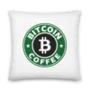 Bitcoin Coffee Premium Pillow