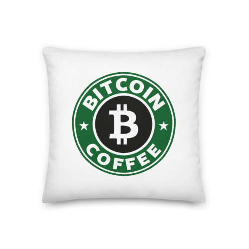 Bitcoin Coffee Premium Pillow