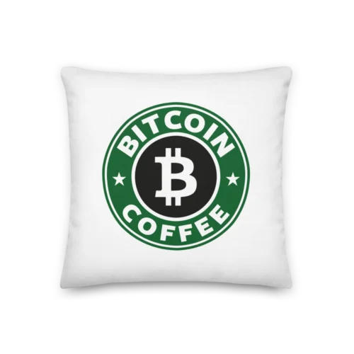 Bitcoin Coffee Premium Pillow