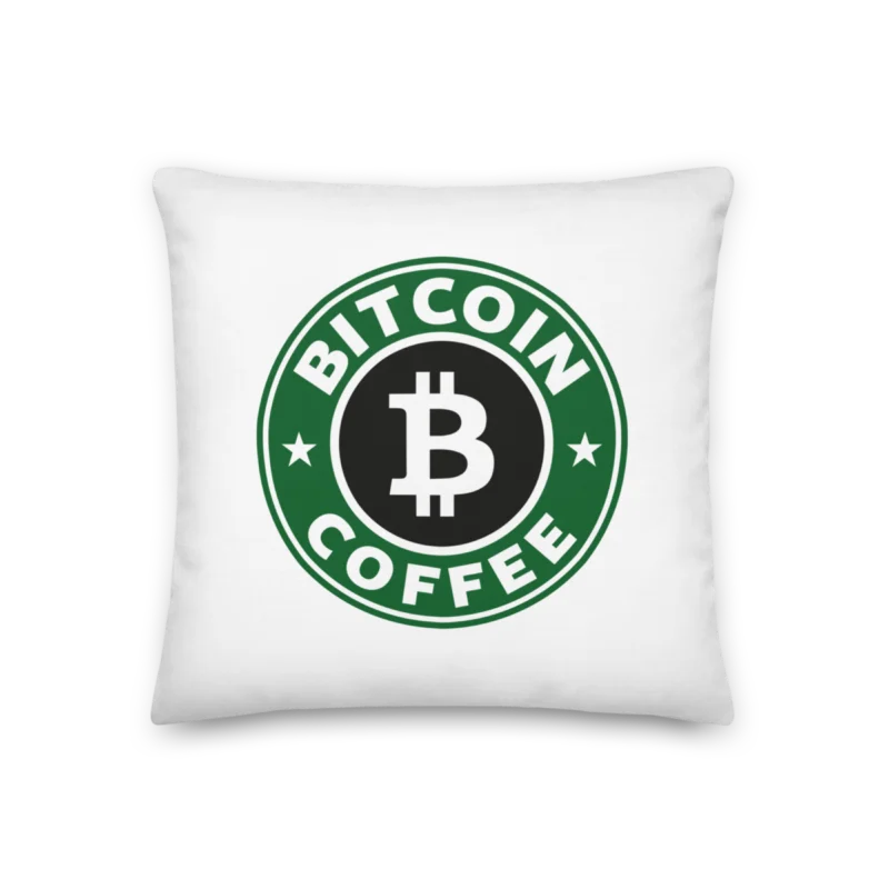 Bitcoin Coffee Premium Pillow