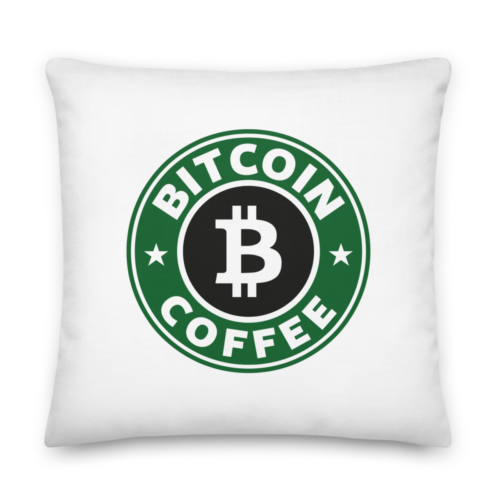 Bitcoin Coffee Premium Pillow