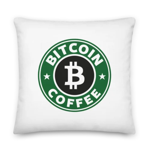 Bitcoin Coffee Premium Pillow
