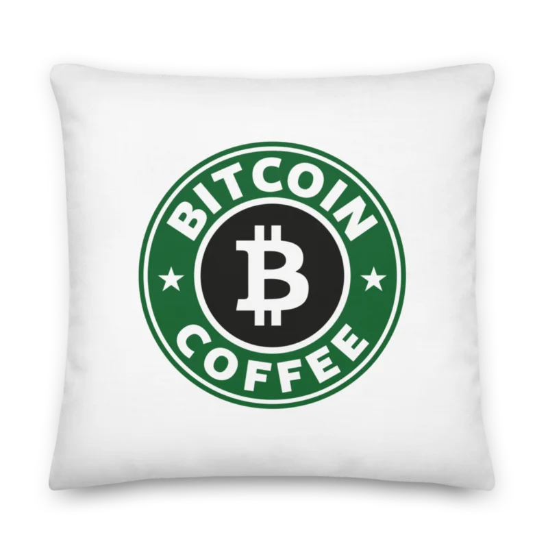 Bitcoin Coffee Premium Pillow