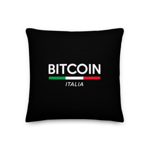Bitcoin Italia Premium Pillow