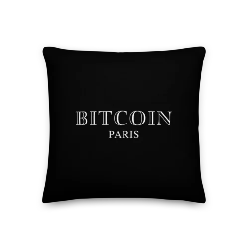 Bitcoin Paris Premium Pillow
