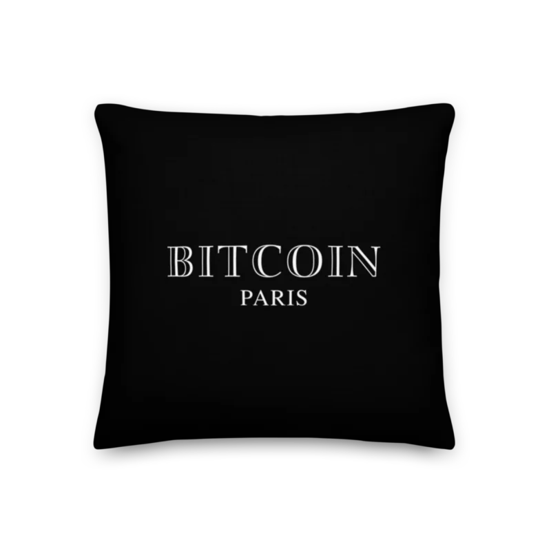 Bitcoin Paris Premium Pillow
