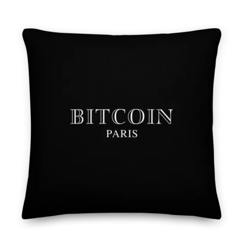 Bitcoin Paris Premium Pillow