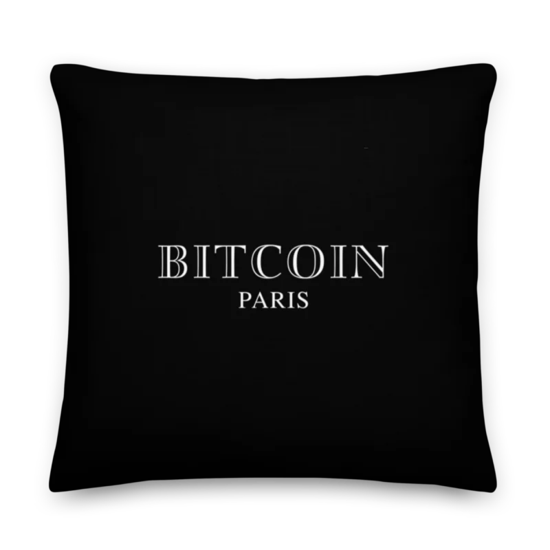 Bitcoin Paris Premium Pillow